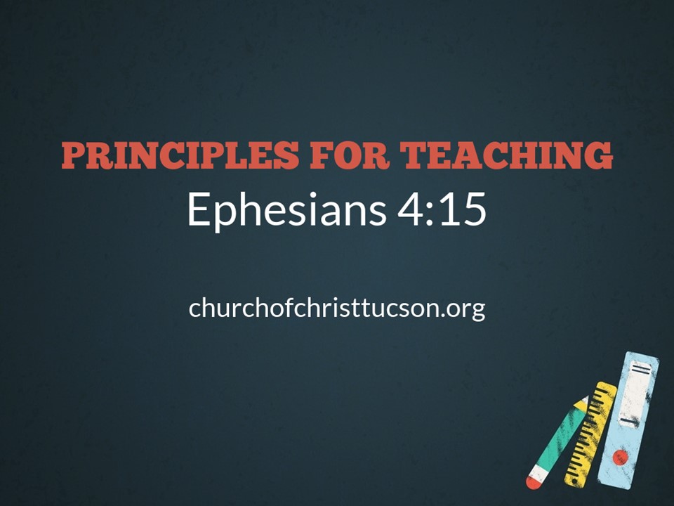 Principles For Teaching